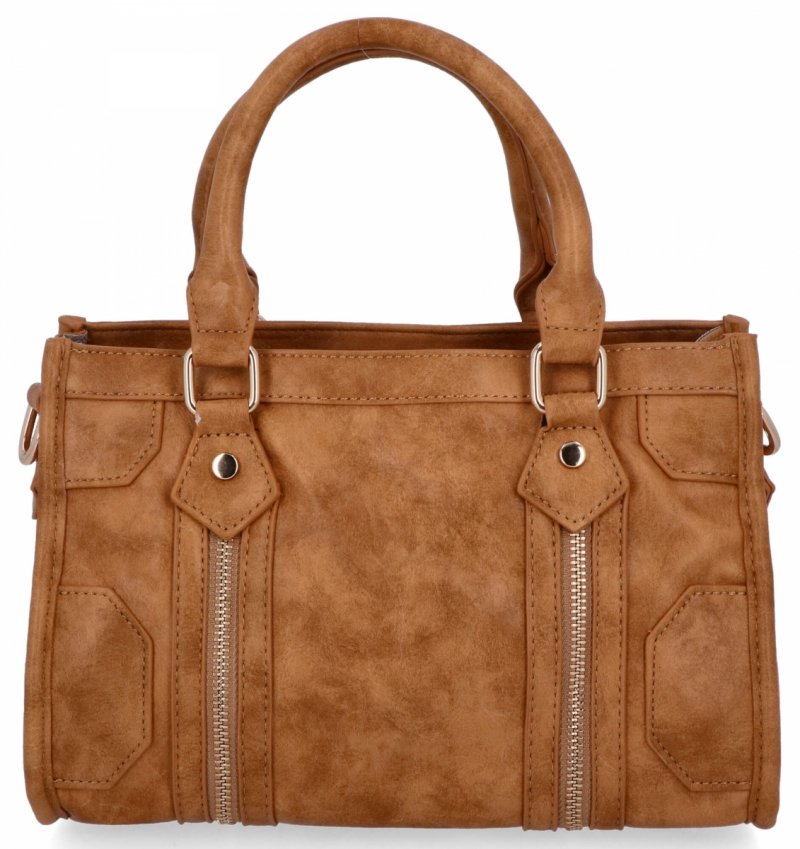 Torebka Damska w Stylu Vintage firmy Herisson Jasno Ruda