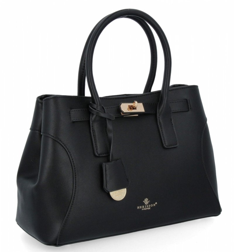 Elegancka Torebka Damska Kuferek firmy Herisson Czarna