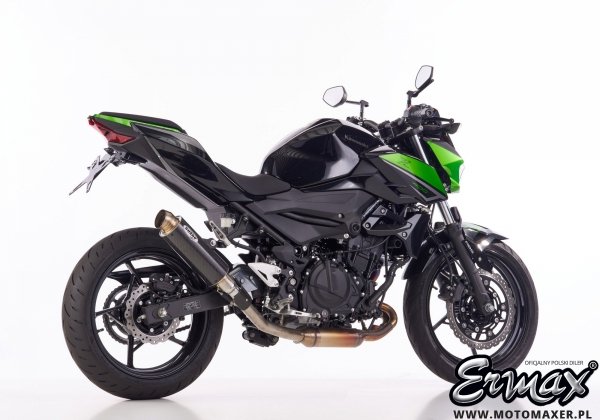 Sportowy wydech SHARK SRC4 CARBON slip-on końcówka Kawasaki Z400 / Ninja 400 2018 - 2021