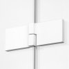 NEW TRENDY Drzwi prysznicowe wnękowe AVEXA WHITE 120x200 EXK-2695/2696