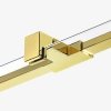 NEW TRENDY Kabina prysznicowa podwójne drzwi uchylne AVEXA GOLD SHINE Linia Platinium 100x110x200 EXK-1862