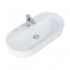 ELITA UMYWALKA BABETTE 82x42 NABLATOWA, CERAMICZNA WHITE 145109/RE040820018060