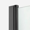NEW TRENDY Drzwi wnękowe prysznicowe podwójne otwierane NEW SOLEO BLACK 170x195 D-0250A