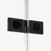NEW TRENDY Drzwi wnękowe prysznicowe REFLEXA BLACK 140x200 EXK-1332 POLSKA PRODUKCJA