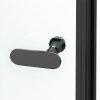 NEW TRENDY Kabina prysznicowa NEW SOLEO BLACK prostokątna pojedyncze drzwi uchylne 90x120x195 