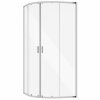 BESCO Kabina prysznicowa z brodzikiem 90x90x190 Zarya Chrom 90 + brodzik Axim 90 ZC-AX-90-190