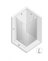 NEW TRENDY Kabina prysznicowa NEW SOLEO COPPER BRUSHED 1D 70x120x195 szkło czyste 6mm Active Shield - składane K-2032