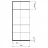 NEW TRENDY - Kabina Walk In New Modus BLACK 130X200 EXK-0247