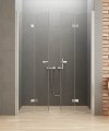 NEW TRENDY Drzwi prysznicowe wnękowe podwójne składane NEW SOLEO 150x195 D-0259A
