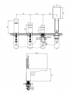 OMNIRES Bateria wannowa 4-otworowa FRESH FR7132CR