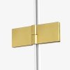 NEW TRENDY - Kabina prysznicowa prostokątna AVEXA GOLD BRUSHED EXK-1756/57 Złote Profile 100x90x200
