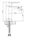 CERSANIT - Bateria bidetowa sztorcowa CREA czarna  S951-316