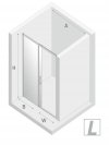 NEW TRENDY Drzwi prysznicowe przesuwne szkło 6mm PRIME 130x200