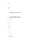 OMNIRES Kabina prysznicowa typu walk-in MARINA chrom, 110 cm DNR11XCRTR