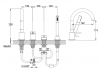 KOHLMAN Bateria wannowa czarny mat AXEL QB244AB
