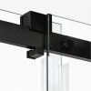 NEW TRENDY Kabina prysznicowa SOFTI BLACK X 1D prostokątna L 100x80x200 szkło czyste 8mm Active Shield 2.0 EXK-5375