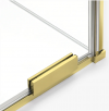 NEW TRENDY Drzwi wnękowe 160x200 Smart Light Gold, pojedyncze, reling EXK-6689