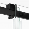 NEW TRENDY Drzwi wnękowe 170x200 Softi X Black, drzwi podwójne, przesuwne, typu soft close EXK-5373
