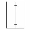 BESCO Parawan nawannowy 2-skrzydłowy Lumix gun metal 100x145 PLGM-2S