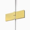 NEW TRENDY Kabina prysznicowa drzwi uchylne AVEXA GOLD SHINE Linia Platinium 90x90x200 EXK-1660/EXK-1661