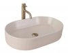 REA - Umywalka nablatowa NADIA 60 Beige Matt / Beżowa matowa