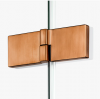 NEW TRENDY Kabina prysznicowa 90x100x200 Avexa Copper Brushed, podwójne drzwi EXK-3672