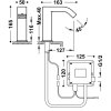 TRES - Bateria umywalkowa TEMPO BASE-TRES elektroniczna jednostrumieniowa uruchamianie za pomocą czujnika na podczerwień  39210305