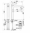 ARMATURA KRAKÓW KFA Bateria umywalkowa nablatowa MALAGA GUN METAL GREY 4522-712-61