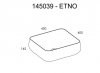 ELITA UMYWALKA ETNO 45x40 NABLATOWA, CERAMICZNA WHITE 145039