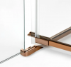 NEW TRENDY Kabina prysznicowa 80x100x200 Avexa Copper Brushed, podwójne drzwi EXK-3667