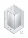 NEW TRENDY Kabina prysznicowa Avexa White 100x80, pojedyncze drzwi EXK-2714/EXK-2744
