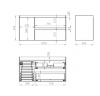 ELITA SZAFKA PODUMYWALKOWA SPLIT 120 2S PRAWA CARGO STONE MATT PDW 168169/RE011205257040