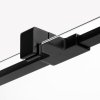 NEW TRENDY Kabina prysznicowa przyścienna drzwi uchylne REFLEXA BLACK 110x90x200 POLSKA PRODUKCJA 