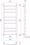 Sunerzha - grzejnik dekoracyjny GALLANT 1200x500 WODNY/ELEKTRYCZNY