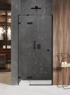 NEW TRENDY - Drzwi wnękowe prysznicowe AVEXA BLACK 140cm EXK-1558/59 