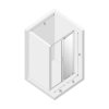 NEW TRENDY Drzwi prysznicowe przesuwne SMART LIGHT GOLD 150x200 EXK-4218