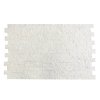 CAPITILE  - Panel ścienny Marmur Biały - kamienny marmur Stackstone Cristal White łupany, naturalny 10x36x0,8-1,3 cm /opakowanie 0,396m2/