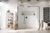 EXCELLENT Vidoq walk-in ścianka prysznicowa prosta 90x200 cm, powłoka Clean Control, czarny mat KAEX.1506.900.LP.BL