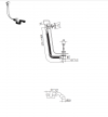 VEDO Przelew syfon wannowy z korkiem automatycznym I CLASSIC 242A/100BI - biały mat