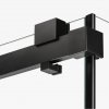 NEW TRENDY Kabina prysznicowa SOFTI BLACK X 1D prostokątna L 110x90x200 szkło czyste 8mm Active Shield 2.0 EXK-5387