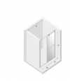 NEW TRENDY Drzwi wnękowe 180x200 Smart Light Gold, pojedyncze, reling EXK-6691