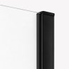 NEW TRENDY Kabina prysznicowa drzwi podwójne przesuwne PRIME BLACK 100x70 D-0316A/D-0351A