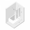 NEW TRENDY Parawan nawannowy Smart 120x150, dwuelementowy, wspornik skośny EXK-4098-WU