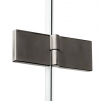 NEW TRENDY Kabina prysznicowa 90x90 New Soleo Gunmetal Brushed, Drzwi składane, podwójne K-2251