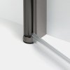 NEW TRENDY Kabina prysznicowa NEW SOLEO GUNMETAL BRUSHED 2D prostokątna U 80x80x195 szkło czyste 6mm Active Shield - wahadłowe K-2177