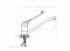 KUCHINOX - Bateria zlewozmywakowa MADERA stojąca z dźwignią medyczną Chrom  BQM_06MD