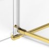 NEW TRENDY - Kabina prysznicowa prostokątna AVEXA GOLD BRUSHED EXK-1736/37 Złote Profile 80x110x200