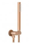 REA - Zestaw Prysznicowy Podtynkowy LUNGO MILER Rose Gold / Różowe Złoto z termostatem + BOX