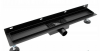 AQUALINE Odpływ liniowy przyścienny 2w1 ze stałym syfonem czarny 60cm LS04BK600