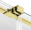 NEW TRENDY Kabina prysznicowa walk in 140x200 Smart Light Gold, przesuwna, wspornik skośny, reling EXK-6733-WU
